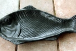 Fiskfat i matt svart